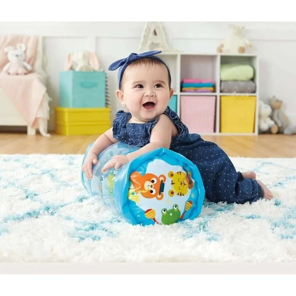 Kidoozie Animal Friends Jumbo Roller Inflatable Tummy Time Play Toy NEW 6-18 M